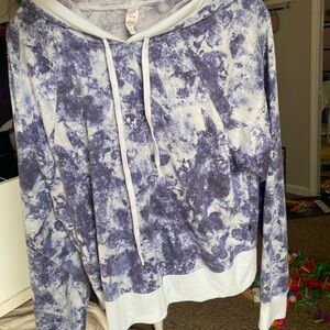 Marika Blue Tie-Dye Light Hoodie